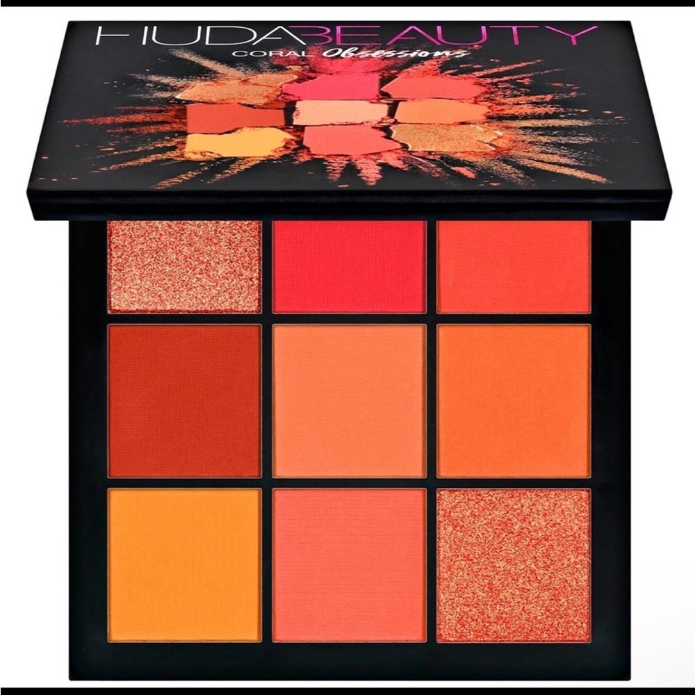 🌿 HUDA BEAUTY Coral Obsessions Palette - Picture 8 of 12